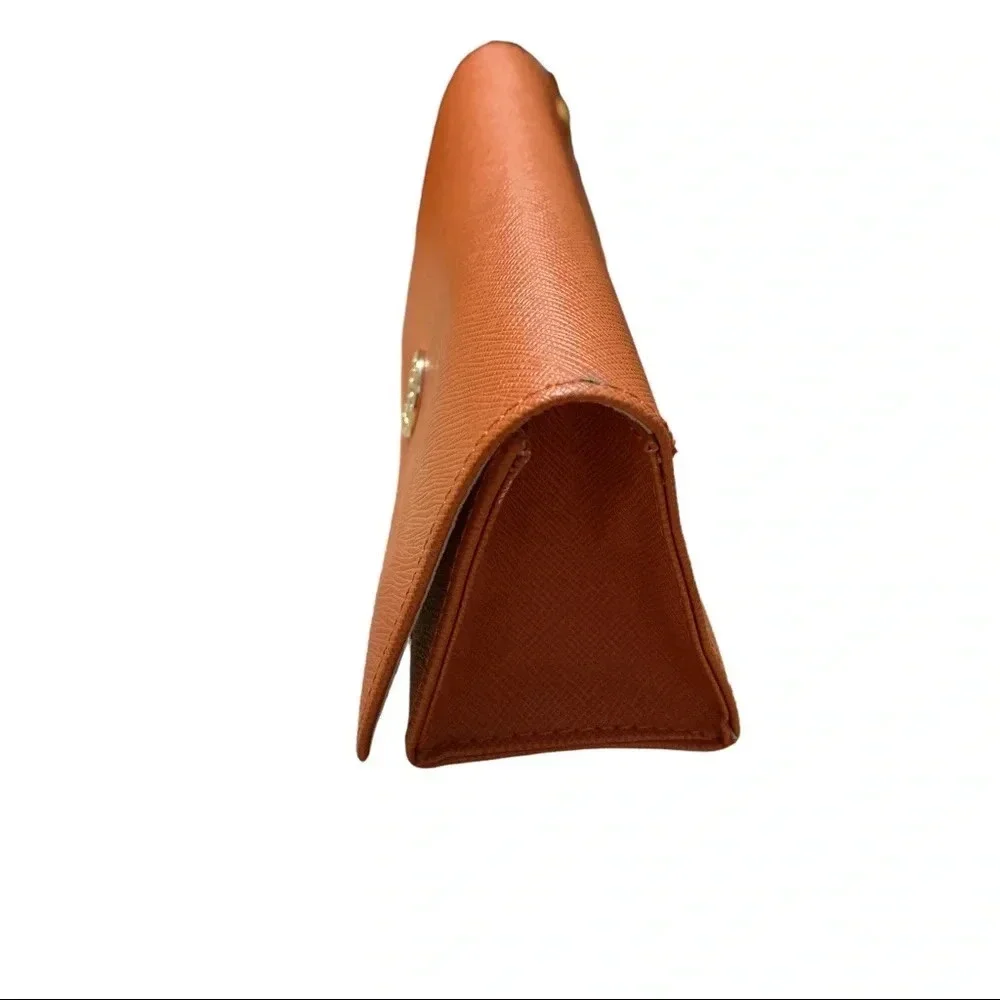 Tory Burch Orange Magnetic Closure Sunglasses Case